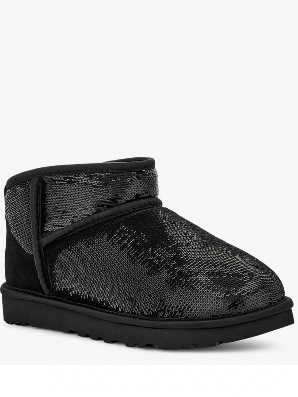 UGG Kids Black Sequin Mini Boot